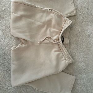 Zara Cream Sweatpants for Effortless Style